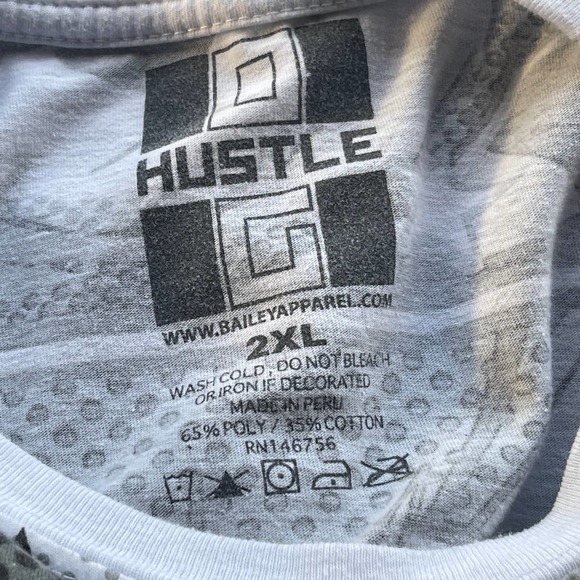 Hustle Shirt Mens 2X XXL Bailey Bear Streetwear AOP Drip Streetwear - Picture 6 of 8